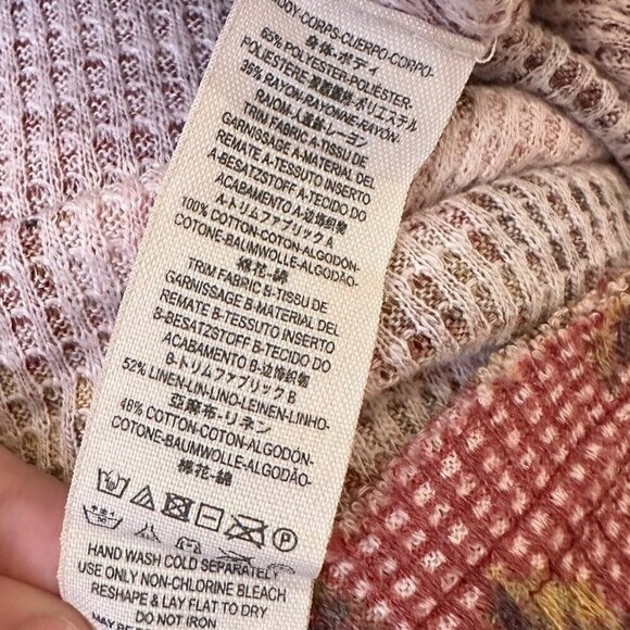 Free People Flower Patch Floral Thermal Top - Picture 7 of 7